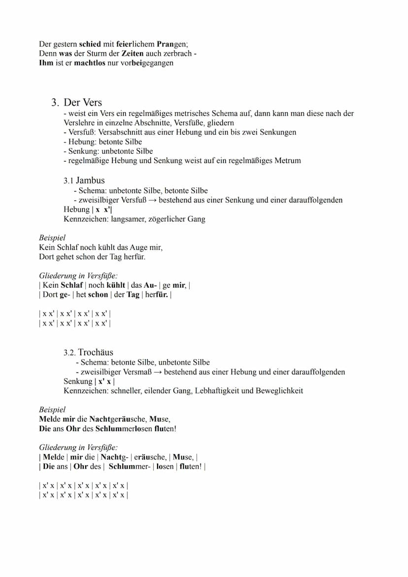 1. Die Strophe
1.1 Strophen
- sind Verbindungen aus Versen
- geschlossene Einheit
- je nach Anzahl der Verse Bezeichnung als: Zweizeiler, Dr