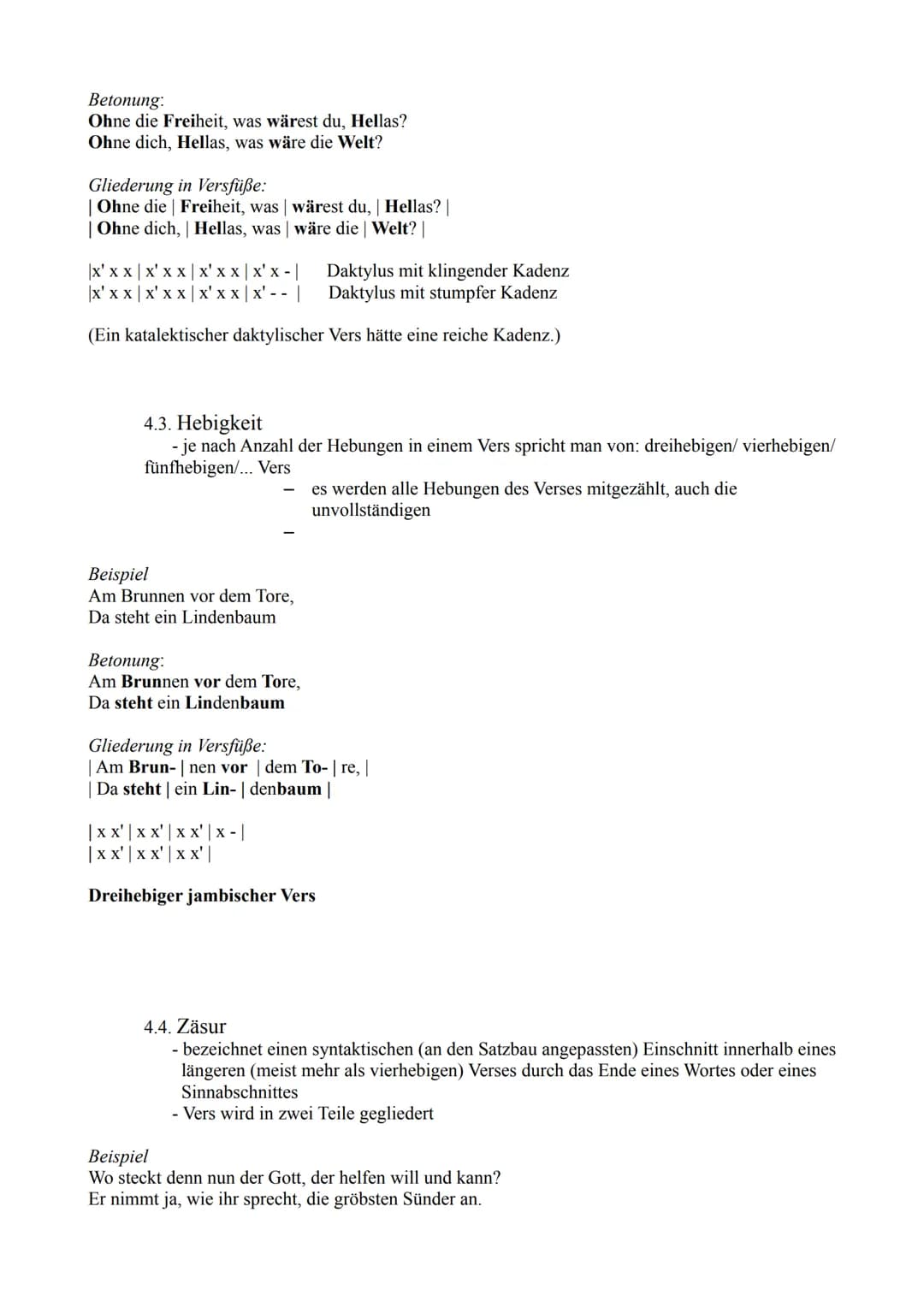 1. Die Strophe
1.1 Strophen
- sind Verbindungen aus Versen
- geschlossene Einheit
- je nach Anzahl der Verse Bezeichnung als: Zweizeiler, Dr