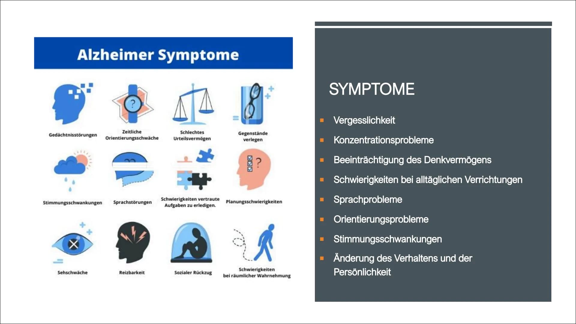 ALZHEIMER
VON Z. GENCARSLAN UND C. YESILKAYA GLIEDERUNG
■
I
I
■
Geschichte
Was ist Demenz?
Was ist Alzheimer?
Symptome
Was passiert im Gehir