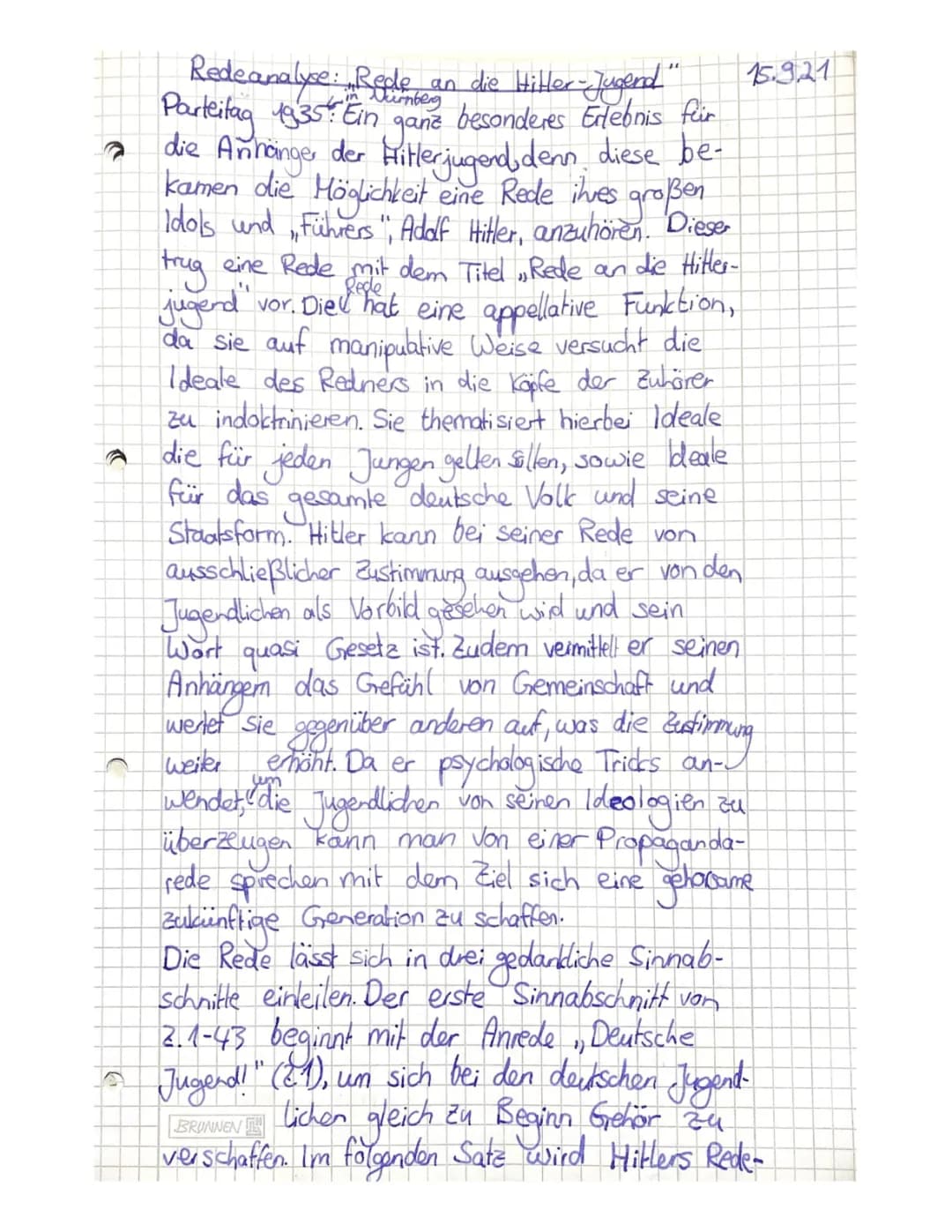 Rede an die Hitlerjugend