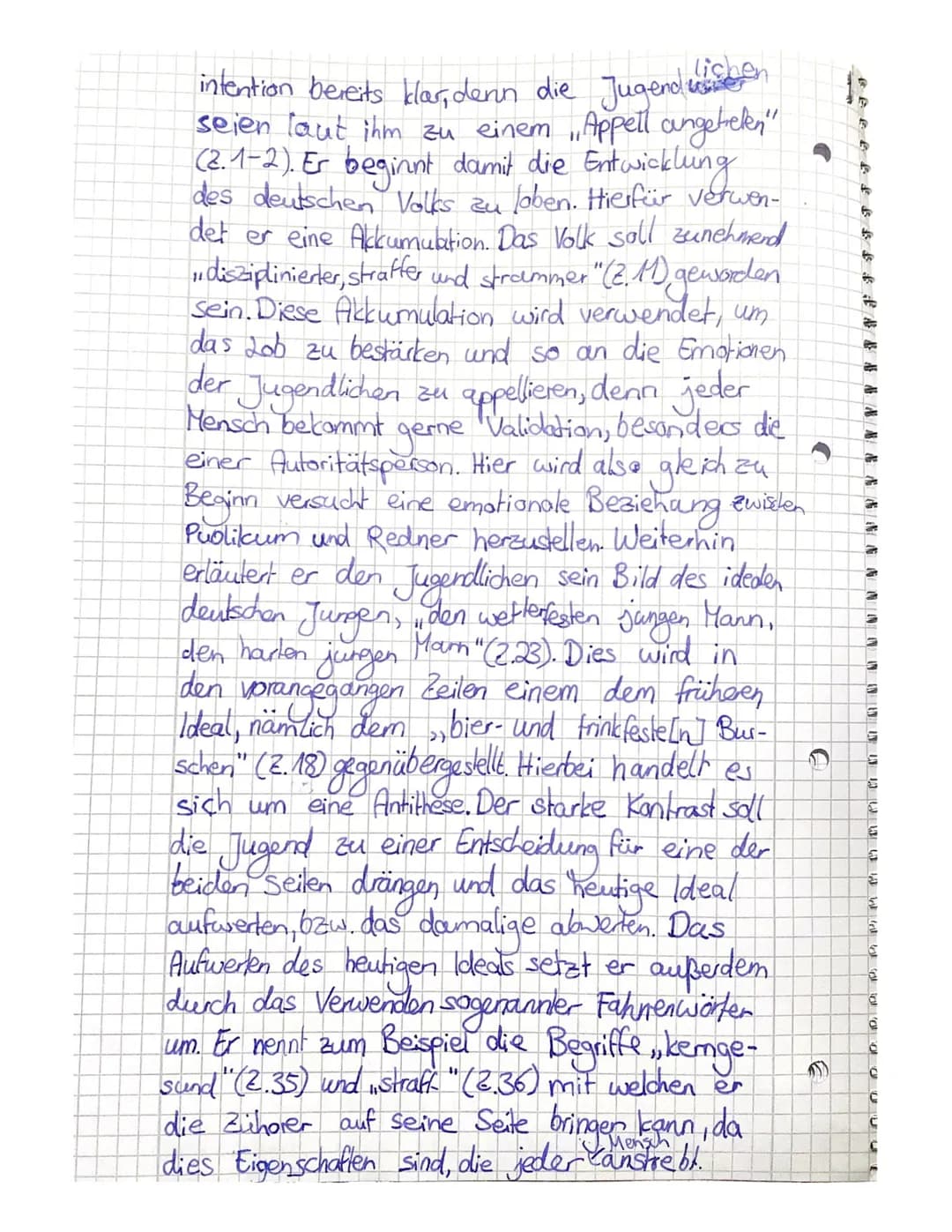 Redeanalyse: Rede an die Hiller-Jugend"
Parteitag 1935: Ein gane besonderes Erlebnis füir
die Anhänger der Hitlerjugend, denn diese be-
kame