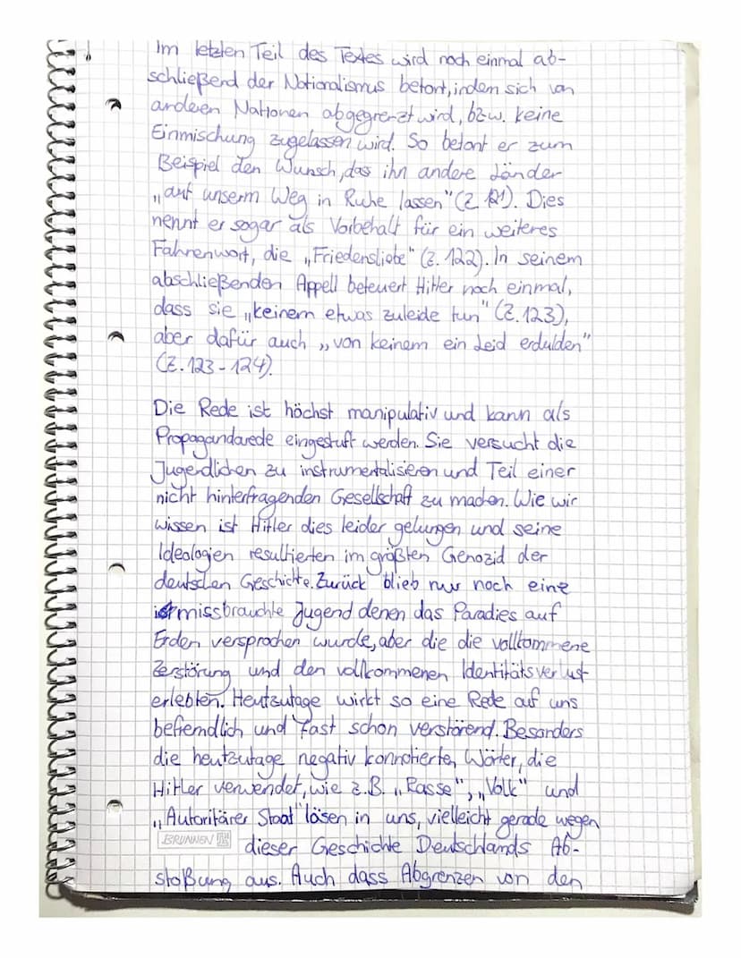 Redeanalyse: Rede an die Hiller-Jugend"
Parteitag 1935: Ein gane besonderes Erlebnis füir
die Anhänger der Hitlerjugend, denn diese be-
kame