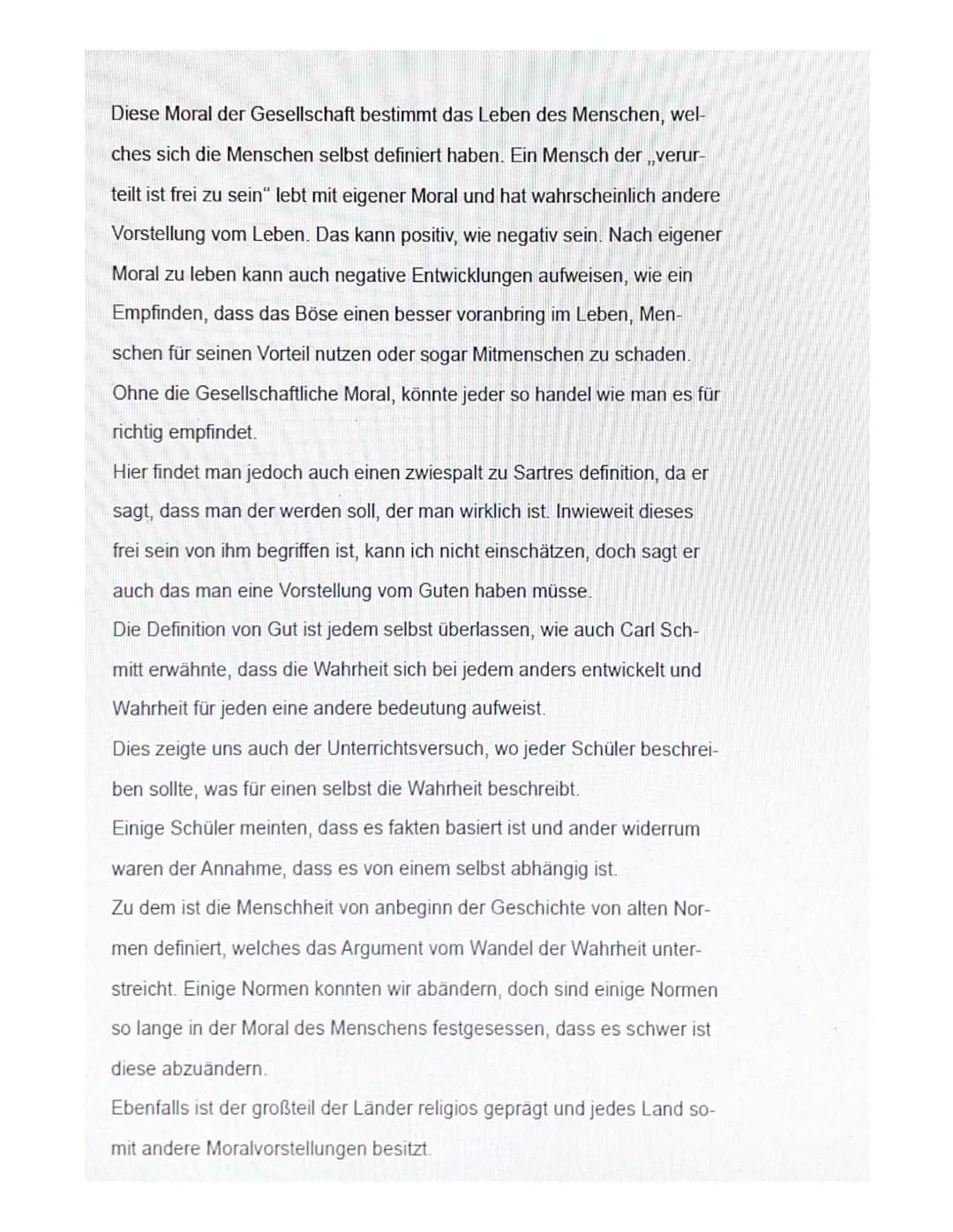 Felia Eroglu 13c
Aufgabe: 1. Erkläre wir Satre den Menschen der Moder bestimmt! gehe auch
darauf ein, welche Konsequenzen dies hätte, für de