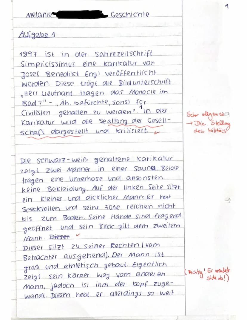 11_2: KA No. 1
GESCHICHTE (Leistungsfach)
VP: 26/22
Melanie.
Bitte beantworten Sie die folgenden Fragen in zusammenhängenden Sätzen.
Achten 