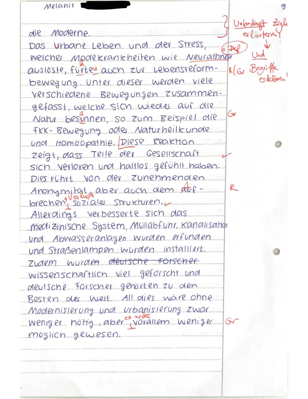 11_2: KA No. 1
GESCHICHTE (Leistungsfach)
VP: 26/22
Melanie.
Bitte beantworten Sie die folgenden Fragen in zusammenhängenden Sätzen.
Achten 
