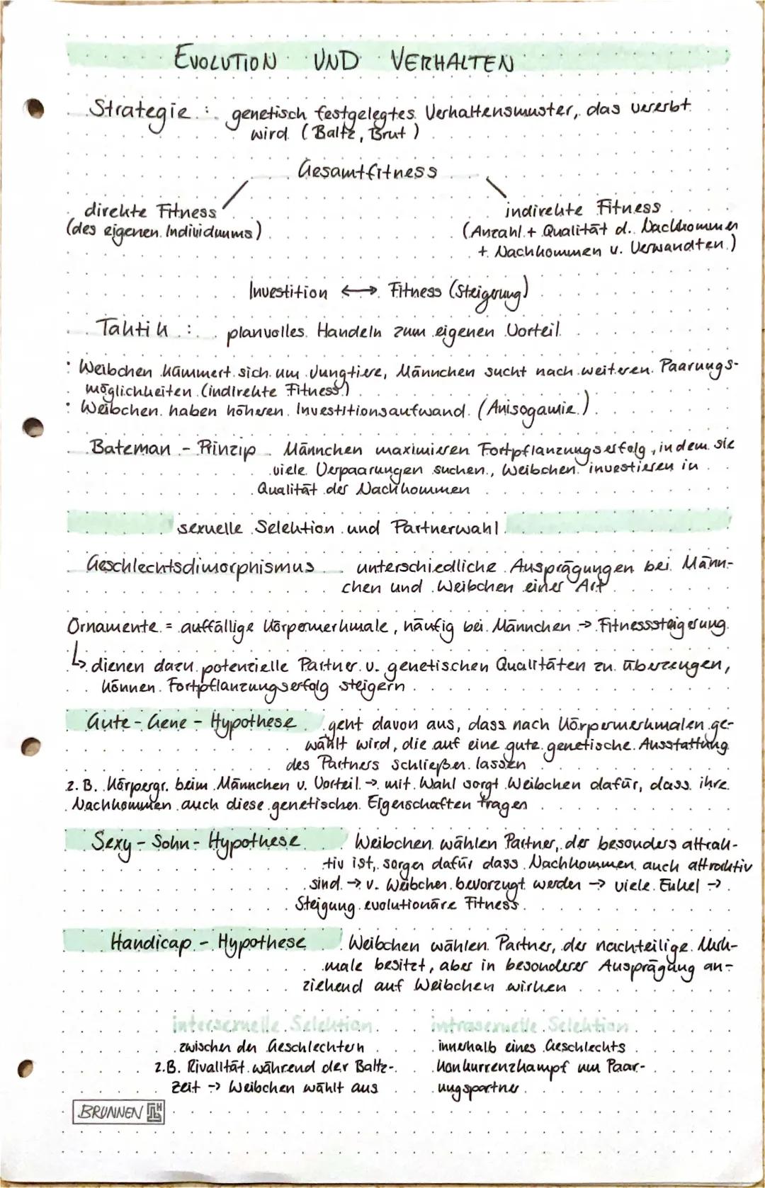 Strategie, Taktik und sexuelle Selektion 