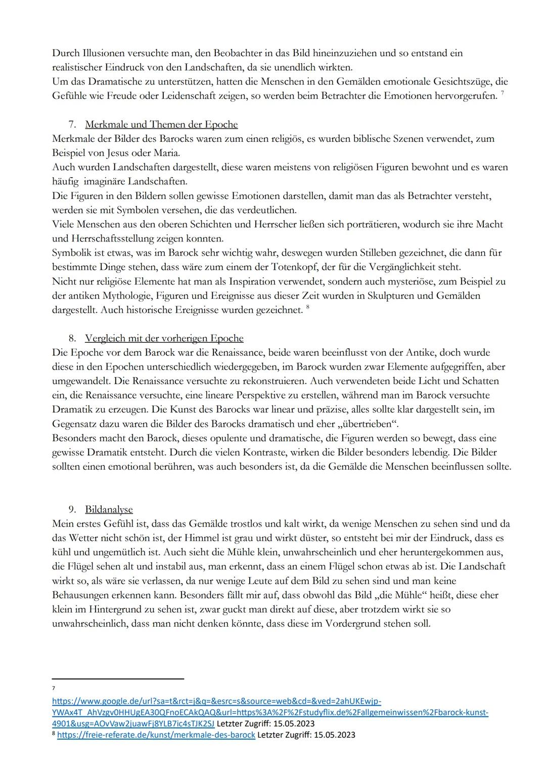 Kunstkurs Q1

Barock Inhaltsverzeichnis

1. Herkunft des Wortes „Barock"
2. Herkunft der Epoche
3. Aufteilung der Epoche
4. Historischer Hin
