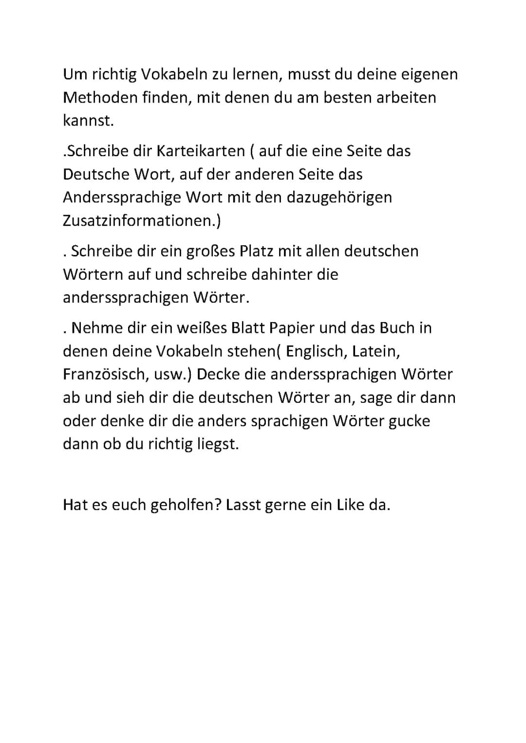 Tipps und Methoden: Vokabeln schnell lernen für Klasse 5-8
