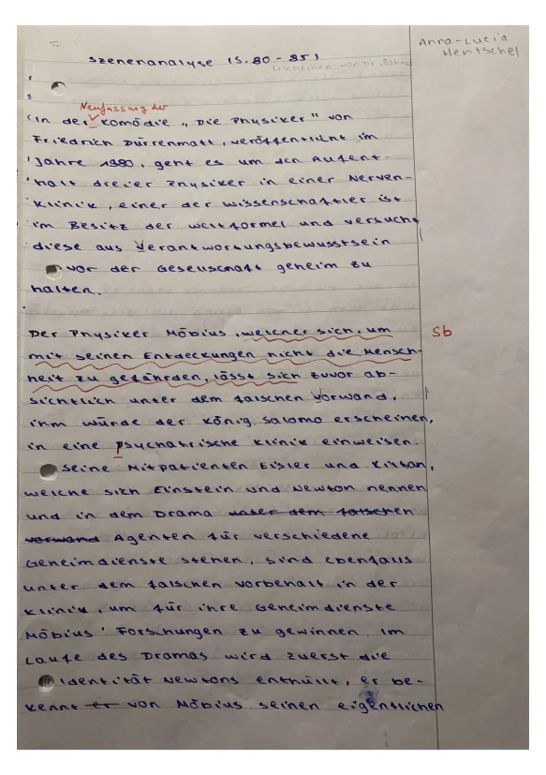 Iim
·
Klinik
Neufassung der
de comédie
Friedrich Dürrenmatt,
'Jahre 1980, gent es
'halt
drever
Pnusiker
der wissenschaftler ist
und versucht