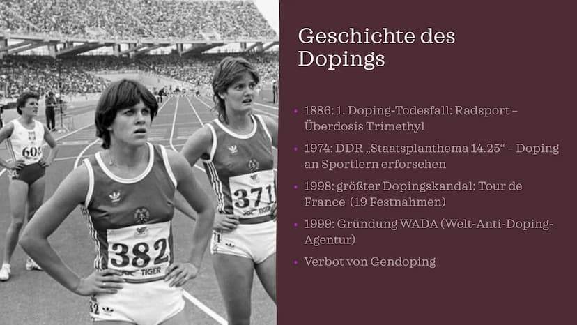 DOPING IM
SPORT Gliederung
Definition
Geschichte
Gründe
Arten & Folgen
Dopingkontrollen
Folgen im Sport
Kreatin – Nahrungsergänzungsmittel o
