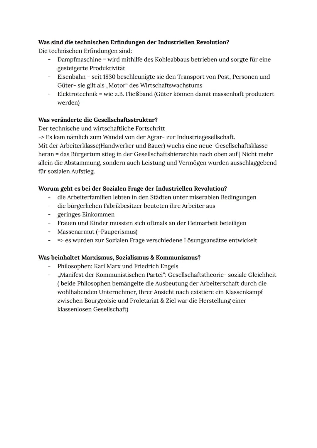 Industrielle Revolution
Was wird unter Industrielle Revolution verstanden?
Es wird der Prozess der Einführung der Massenproduktion in Fabrik