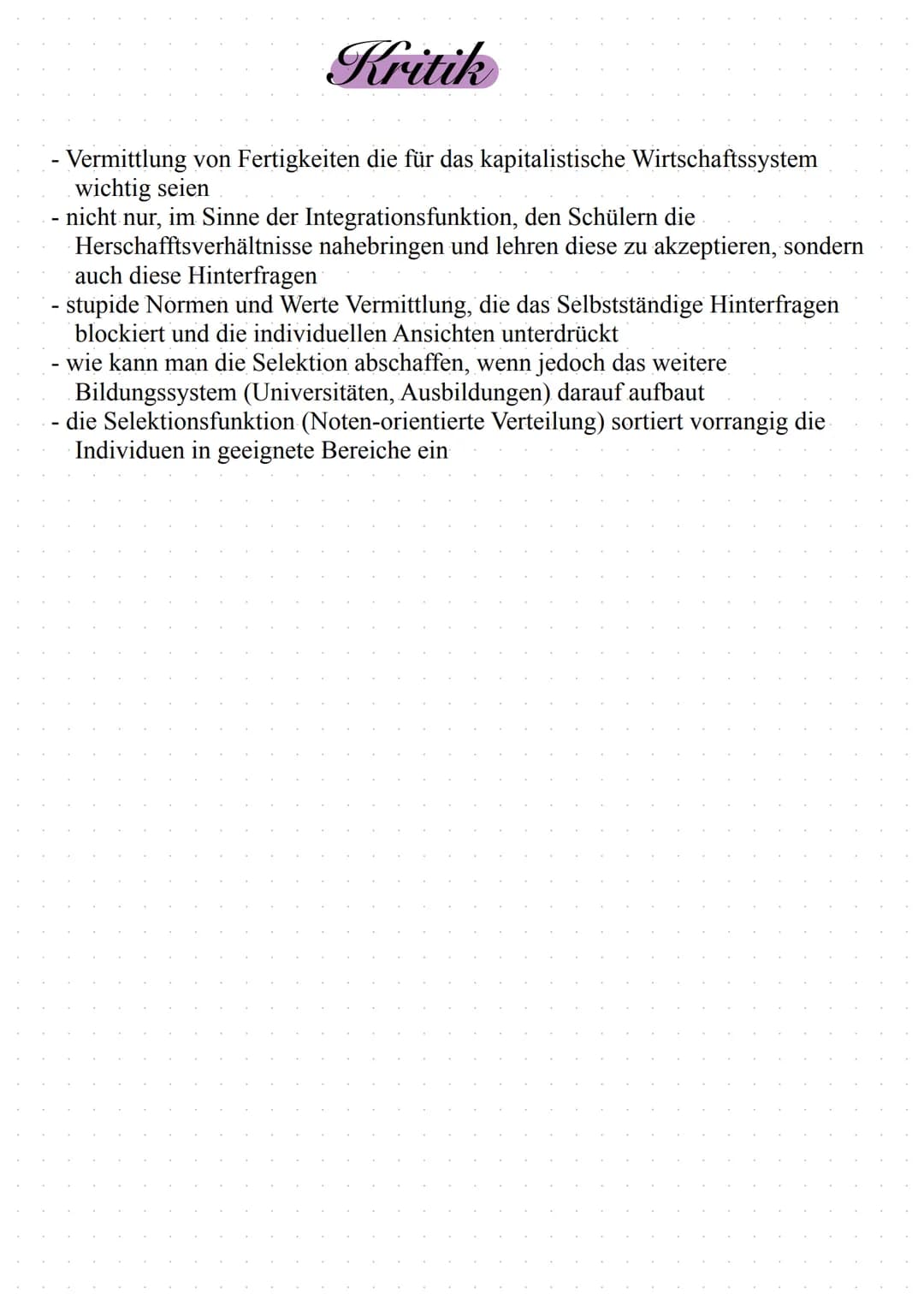 Funktion von Schule
FEND
Inhaltsangabe
- allgemeine Funktion von Schule
- Zusammenhang Schule und Gesellschaft
- Geselschaftliche Ebene
indi