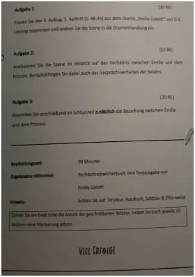 Know Szenenanalyse Emilia Galotti 3 Aufzug, 5 Auftritt 13 Punkte Klausur thumbnail