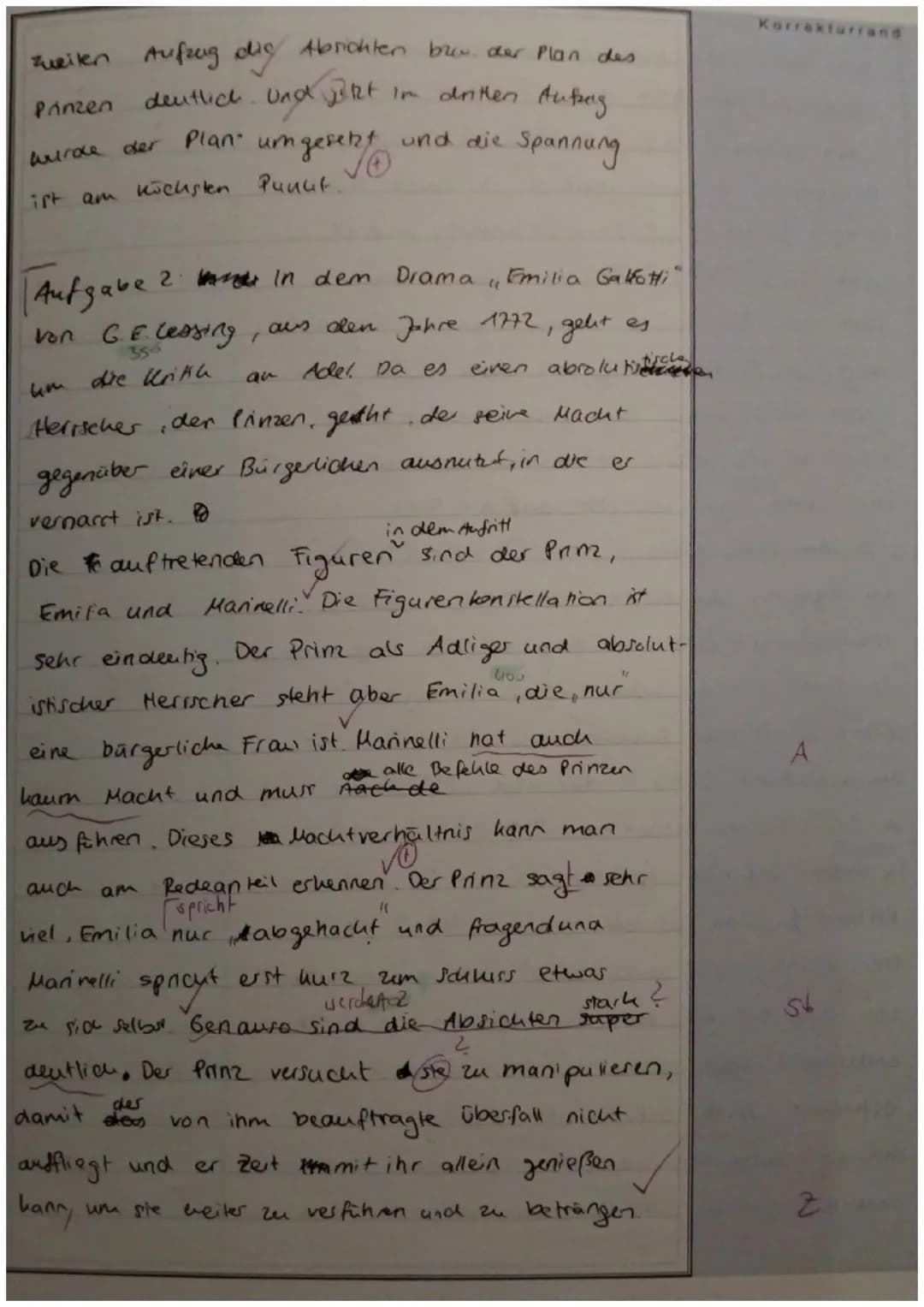 Emilia Galotti: Zusammenfassung, Charakterisierungen und Szenenanalysen