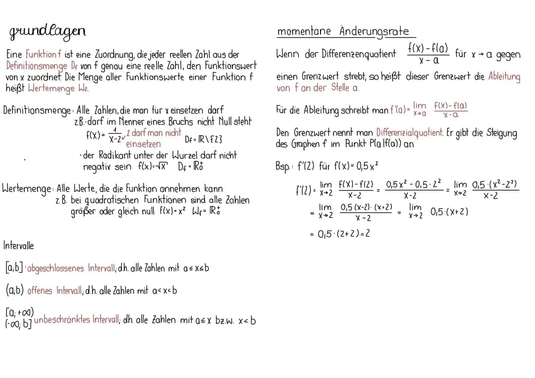 Mathe Abitur Zusammenfassung: Analysis, Extremwertaufgaben & Monotonie einfach erklärt