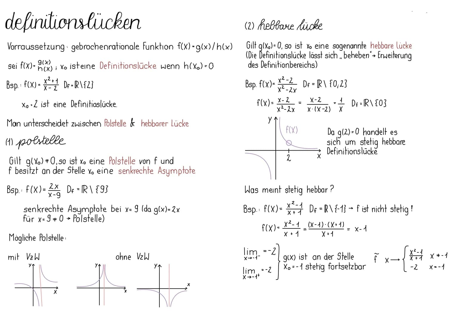 grundlagen
Eine Funktion f ist eine Zuordnung, die jeder reellen Zahl aus der
Definitionsmenge De von f genau eine reelle Zahl, den Funktion