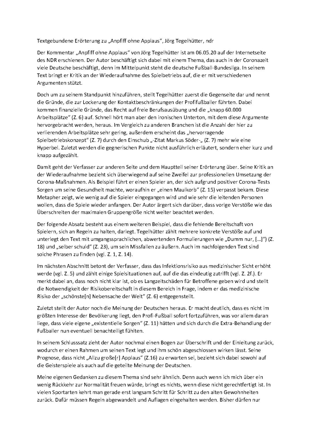 Textgebundene Erörterung Beispiel für Klasse 10 und 11: Aufbau, Themen, und PDF zum Üben