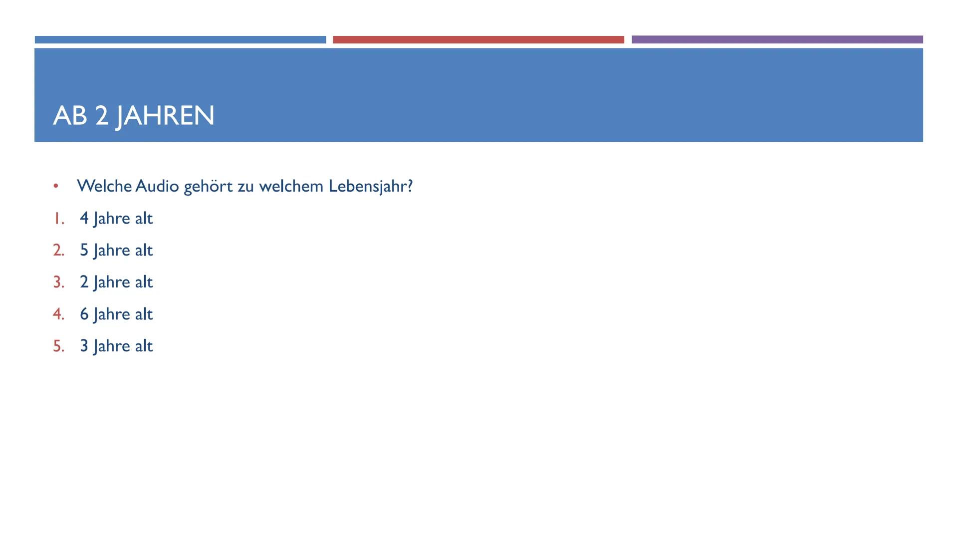 SPRACHENTWICKLUNG VON KLEINKINDERN
DEUTSCH GFS
T
B ●
●
●
GLIEDERUNG
Sprache Definition
Phasen des Erwerbs:
Vor der Geburt
0 bis 3 Monate
4 b