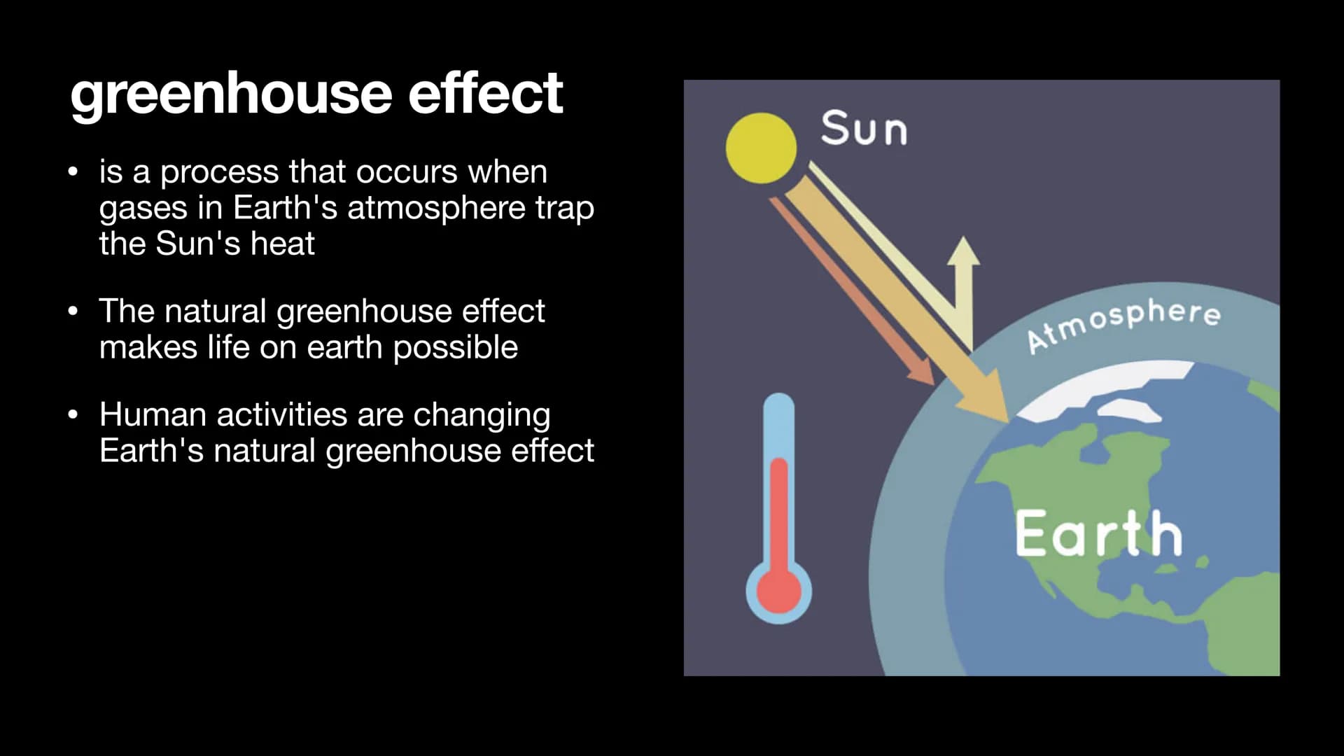 THERE'S
NO
PLANET B
Climate change
Ena Kovacevic Table of contents
1. Definition of climate change
2. Greenhouse effect
3. Reasons for clima