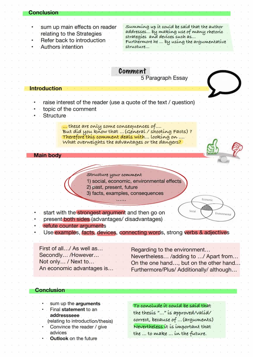 ●
Main body
Introduction
text type
title (in German) + translation
author
Occasion / date (12th of ... 20...)
Source
main topic ("translatio