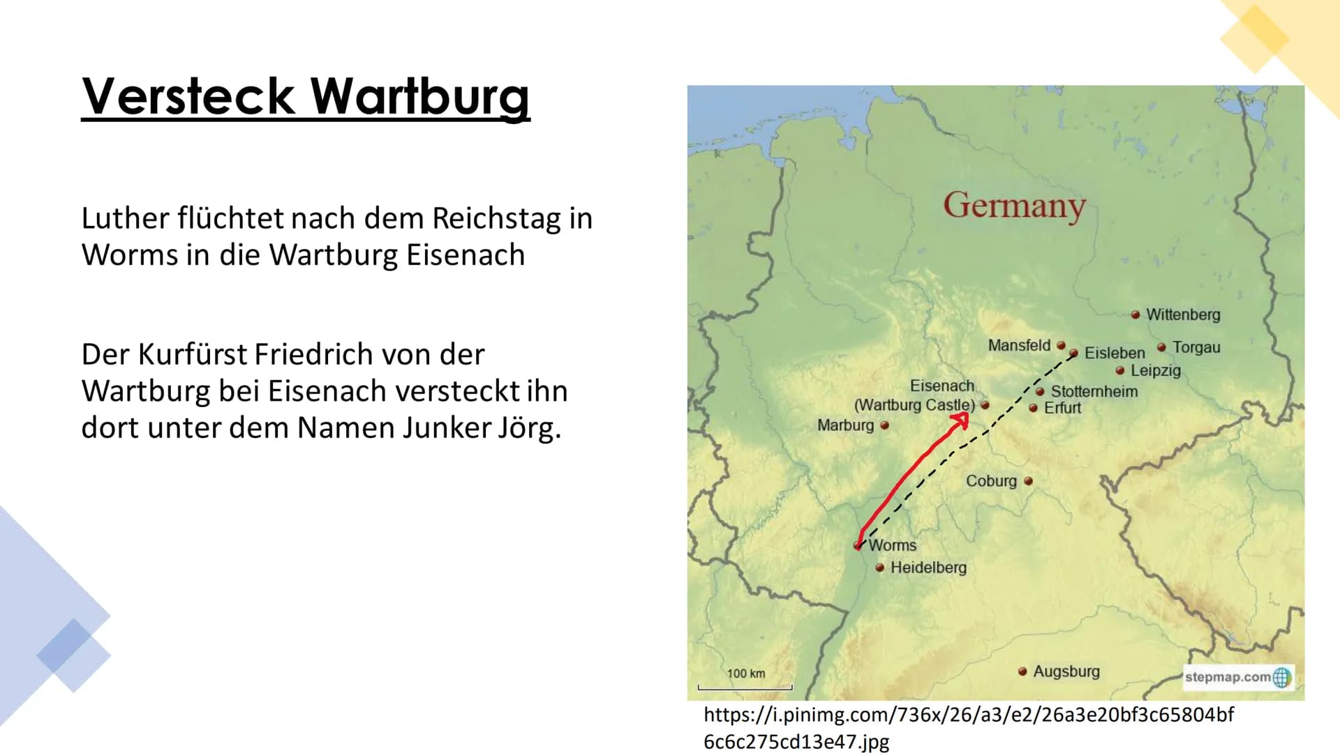 Die Reformation
verändert Deutschland Begriffserklärung & Früher
Reformation:
evangelische Kirche entstand
lateinischen -> Erneuerung
●
• st