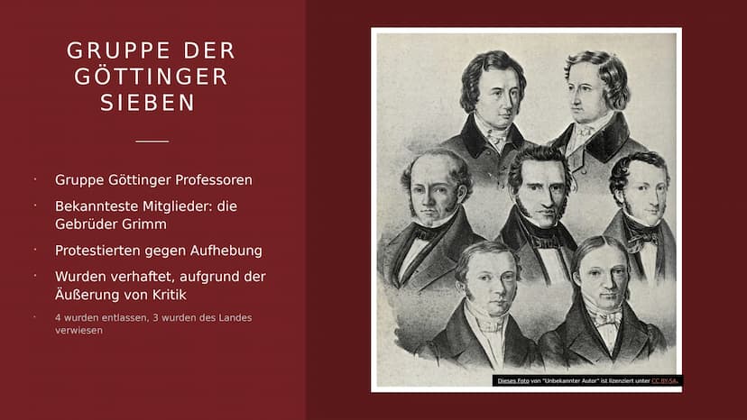 DIE EPOCHE
"VORMÄRZ"
Anna Hilgenfeld GLIEDERUNG
Fakten
Junges Deutschland
Eigentlicher Vormärz
Historischer Hintergrund
Gruppe der Göttinger