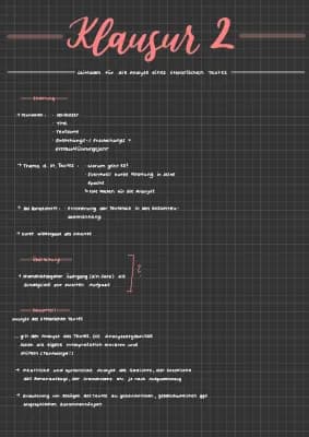 Know Lernzettel - Analyse eines literarischen Textes  thumbnail