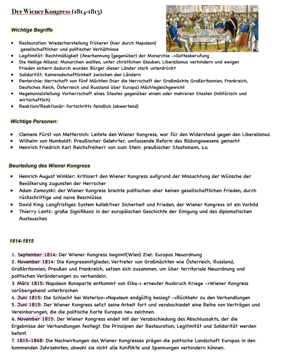 6
1.Klausur
Geschichte Leistungskurs
Die "Deutsche Frage" im 19. Jahrhundert Entdeckung der deutschen Nation (1801-1807)
Definition von wich