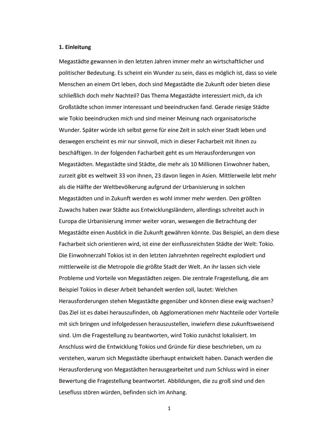 Inhaltsverzeichnis
1. Einleitung.....
2. Lokalisierung...
3. Entwicklung
3.1 Edo-Zeit.
3.2 Meji-Zeit.
3.3 Nachkriegszeit..
3.4 Heutzutage.
4