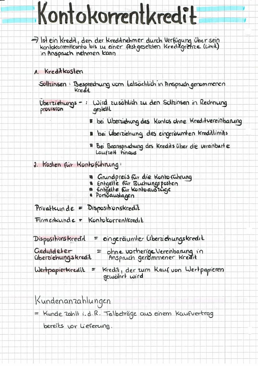 Lieferantenkredit
→ Kredit in Zusammenhang mit einer Lieferung von Waren oder Leistungen.
1. Kunde zahlt sofort oder innerhalb einer kurzen 