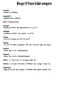 Know  Aufbau der DNA, semikonservative Replikation der DNA, Erbgänge (Begriffserklärungen dazu) thumbnail