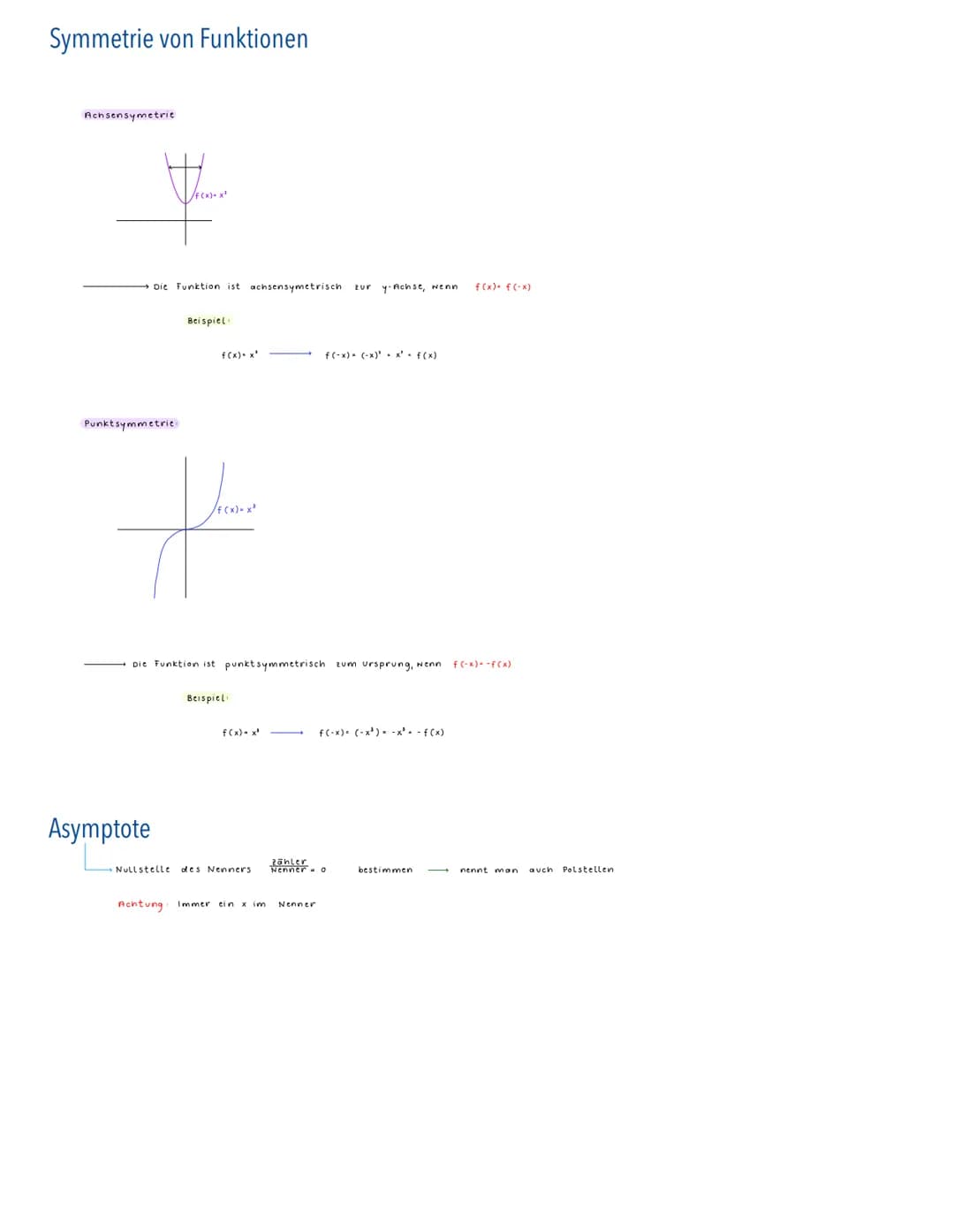 Mathematik
Ableitung Kettenregel
Ableitung von verketteten Funktionen
2.B.
Ableiten.
außere Funktion u(v)
f(x) = u(v(x))
Begegnet häufig bei