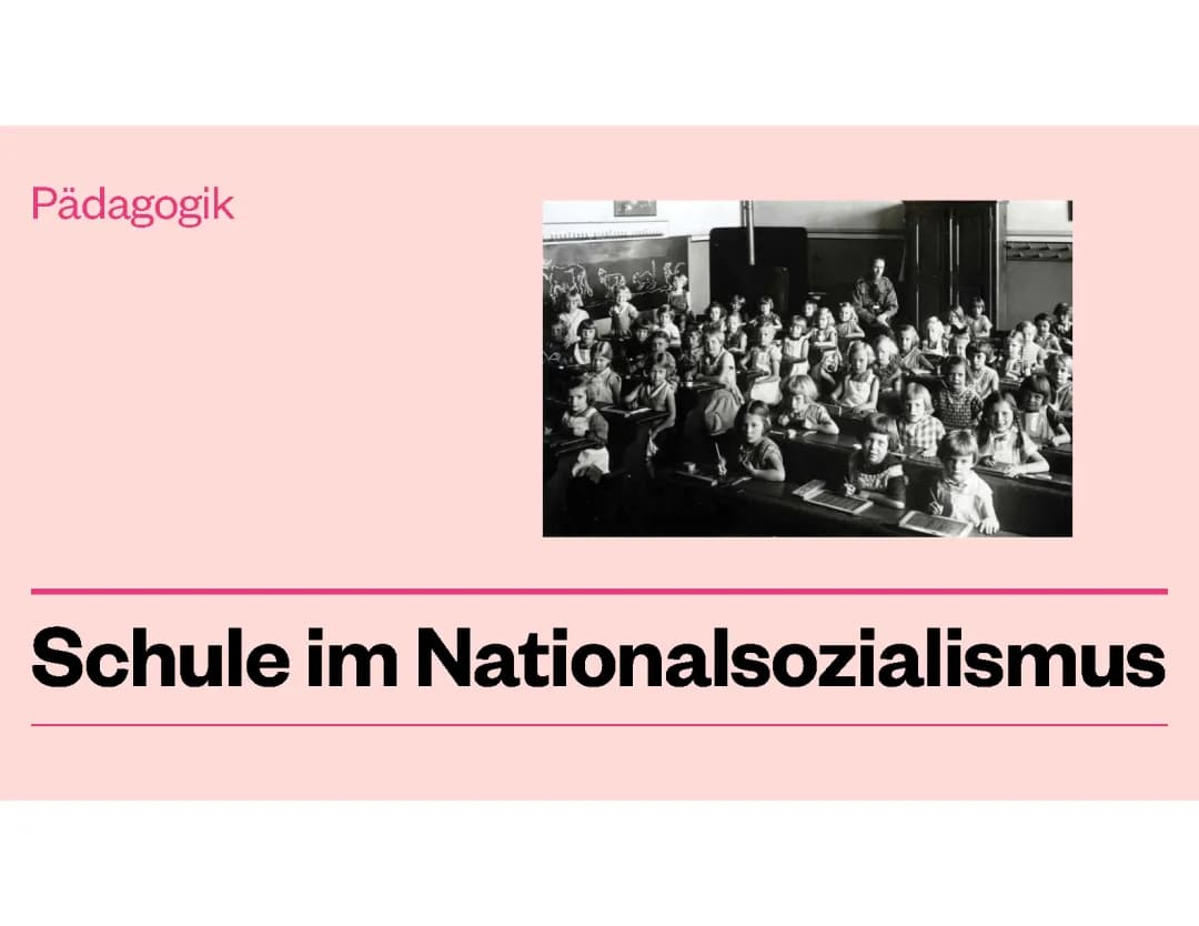 Schule im Nationalsozialismus 
