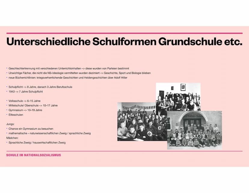 Pädagogik
Schule im Nationalsozialismus Gliederung
• Wie sah der Unterricht vor der NS-Zeit aus
Hitlers Äußerungen zum Unterricht -> im allg