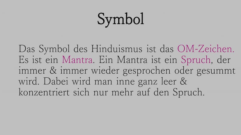 Hinduismus
30
„Wahres Glück besteht darin, andere
Menschen glücklich zu machen." Die Wurzeln des Hinduismus reichen mehr als
4.000 Jahre zur