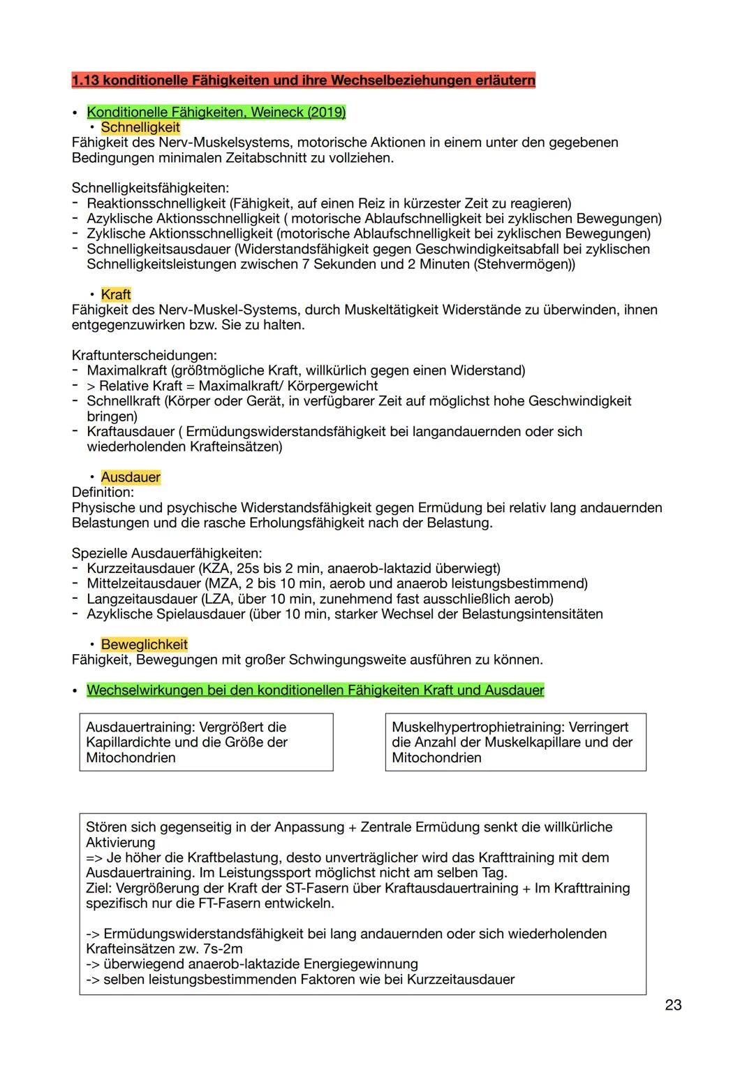 1. Wissen zur Realisierung des eigenen sportlichen Handelns
1.1 sportartenspezifische Grundlagen der unterrichteten Inhaltsbereiche nennen u