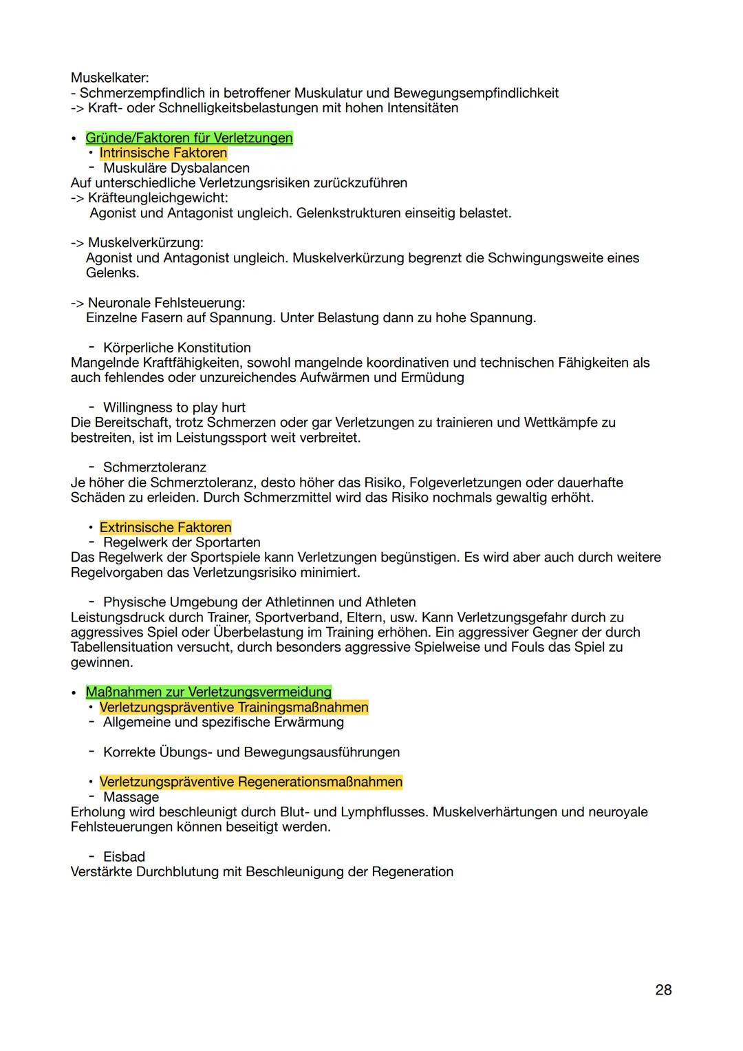 1. Wissen zur Realisierung des eigenen sportlichen Handelns
1.1 sportartenspezifische Grundlagen der unterrichteten Inhaltsbereiche nennen u