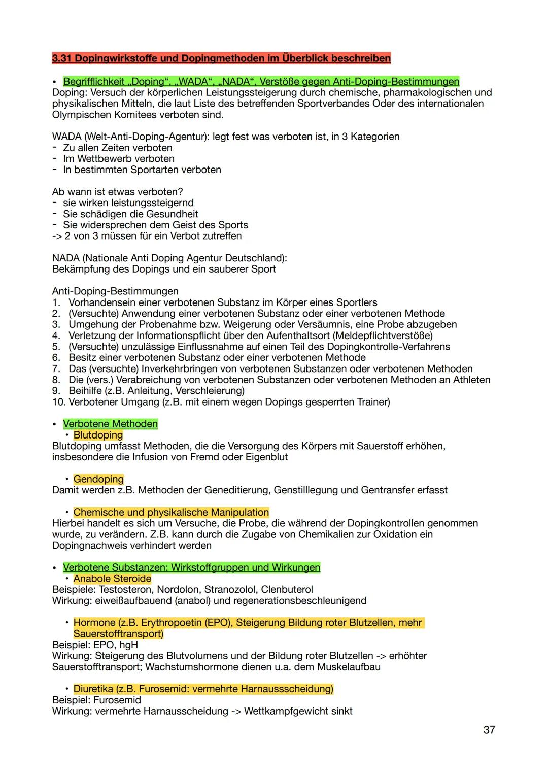 1. Wissen zur Realisierung des eigenen sportlichen Handelns
1.1 sportartenspezifische Grundlagen der unterrichteten Inhaltsbereiche nennen u