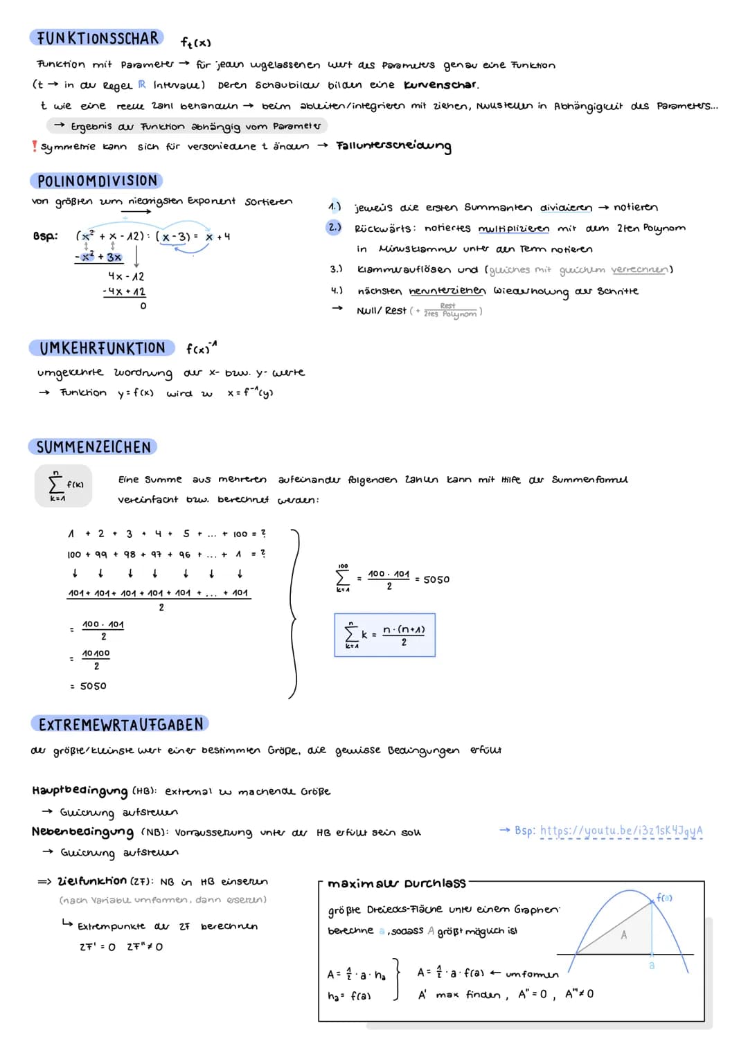 Funktion als mathematisches Modell
Mathe Abitur - Analysic
GANZRATINALE FUNKTION/POLYNOM FUNKTION
n-1
f(x) = an x + an-₁ X² + ... + ax + a,

