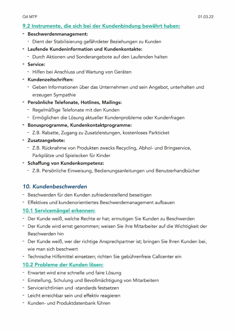 Q4 MTP
Q4 Klausur Marketing
1. Was ist Marketing?
Einfachste Definition ist das unternehmerische Handeln, das sich am Markt orientiert
Im Vo