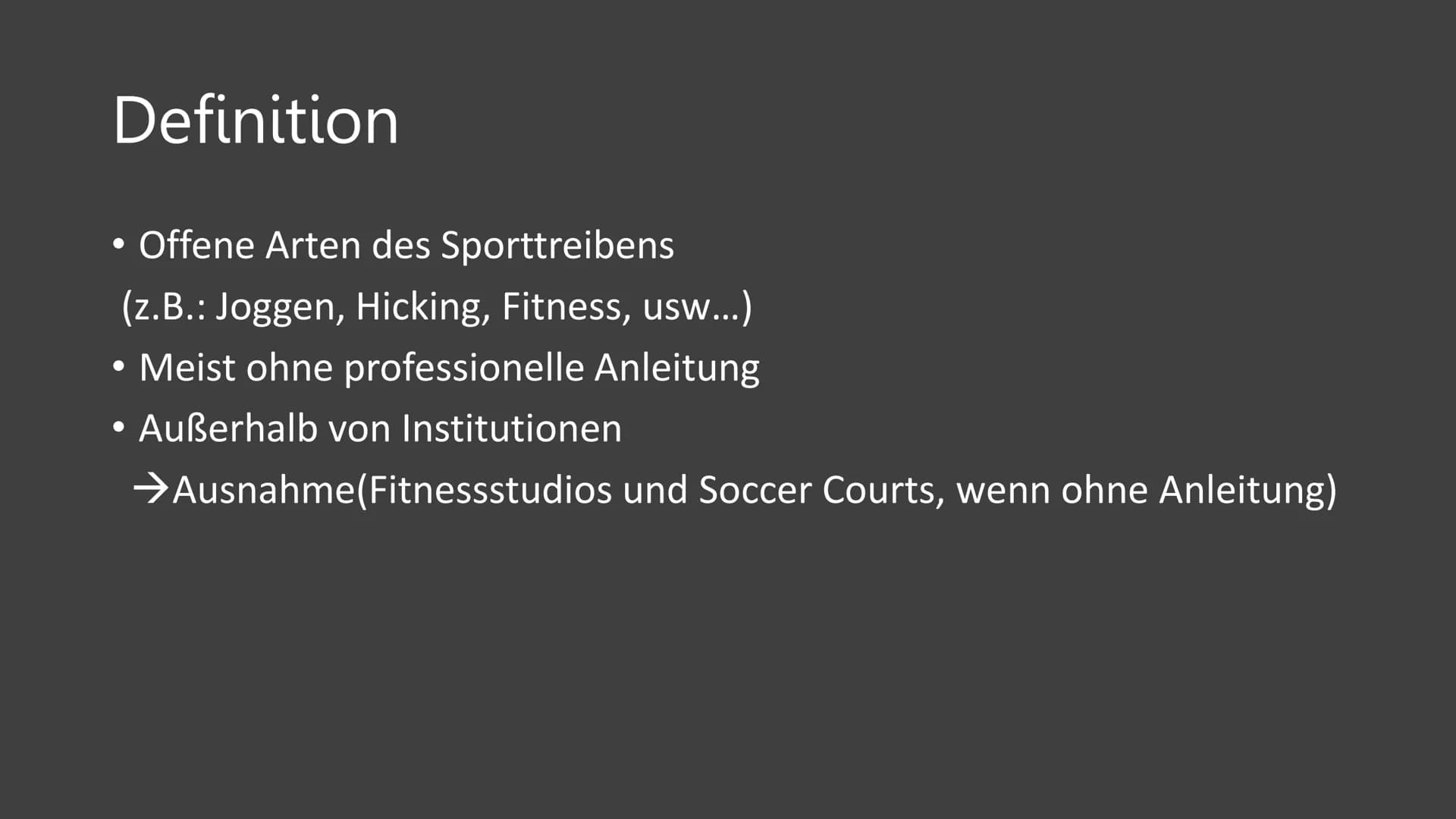 Sport
Unorganisierter
Kommerzieller
Sport
und
次
方
网
《出污
文大上呀
户户 Inhaltsverzeichnis
Kommerzieller Sport
• Definition
●
• Kunden
●
●
Die Versc