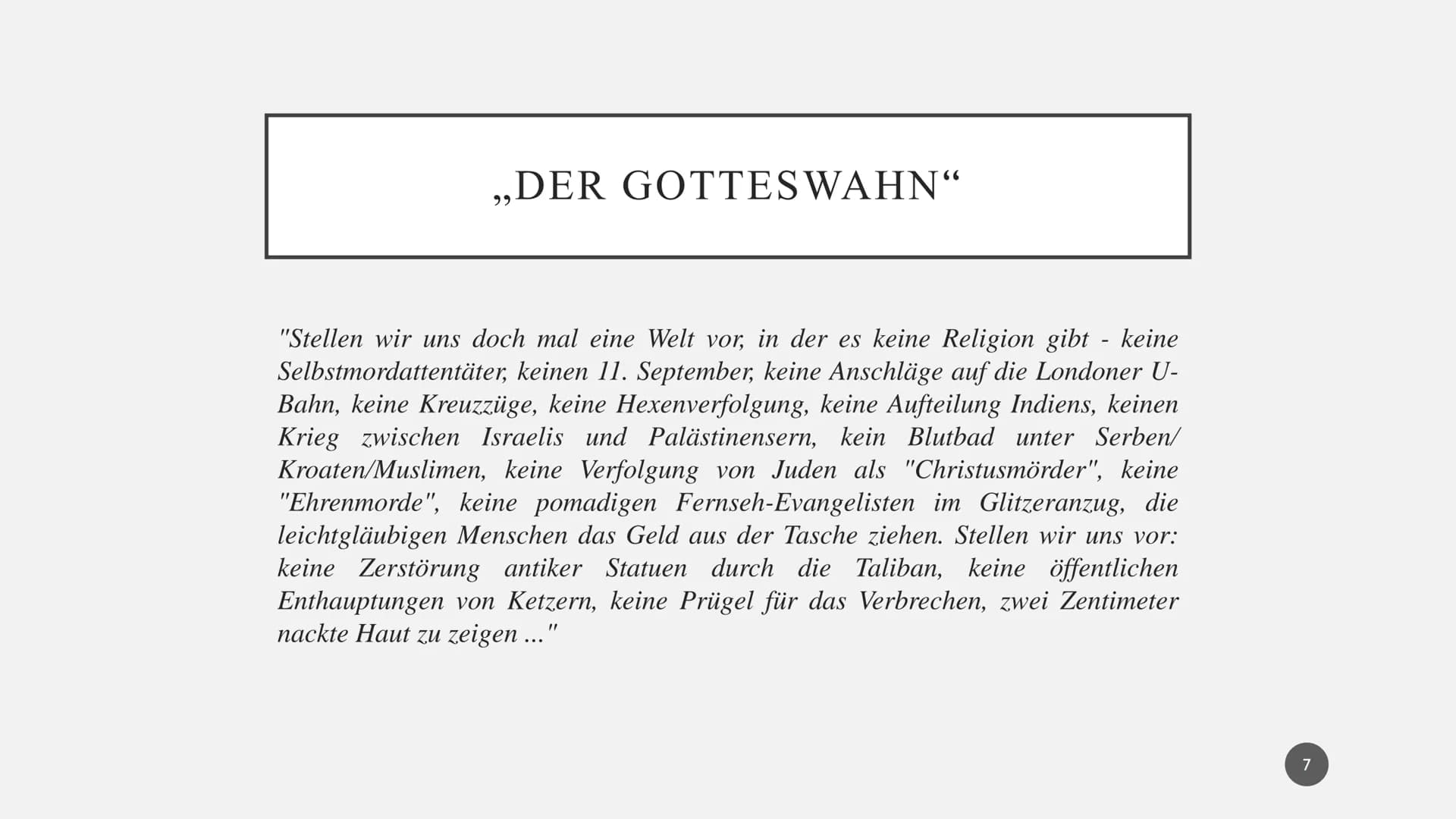 CLINTON RICHARD DAWKINS • Allgemeines
Werdegang
●
●
●
●
●
●
,,Der Gotteswahn"
Einfluss auf Kinder
Dawkins' Haltung
Atheismus
Quellen
INHALT
