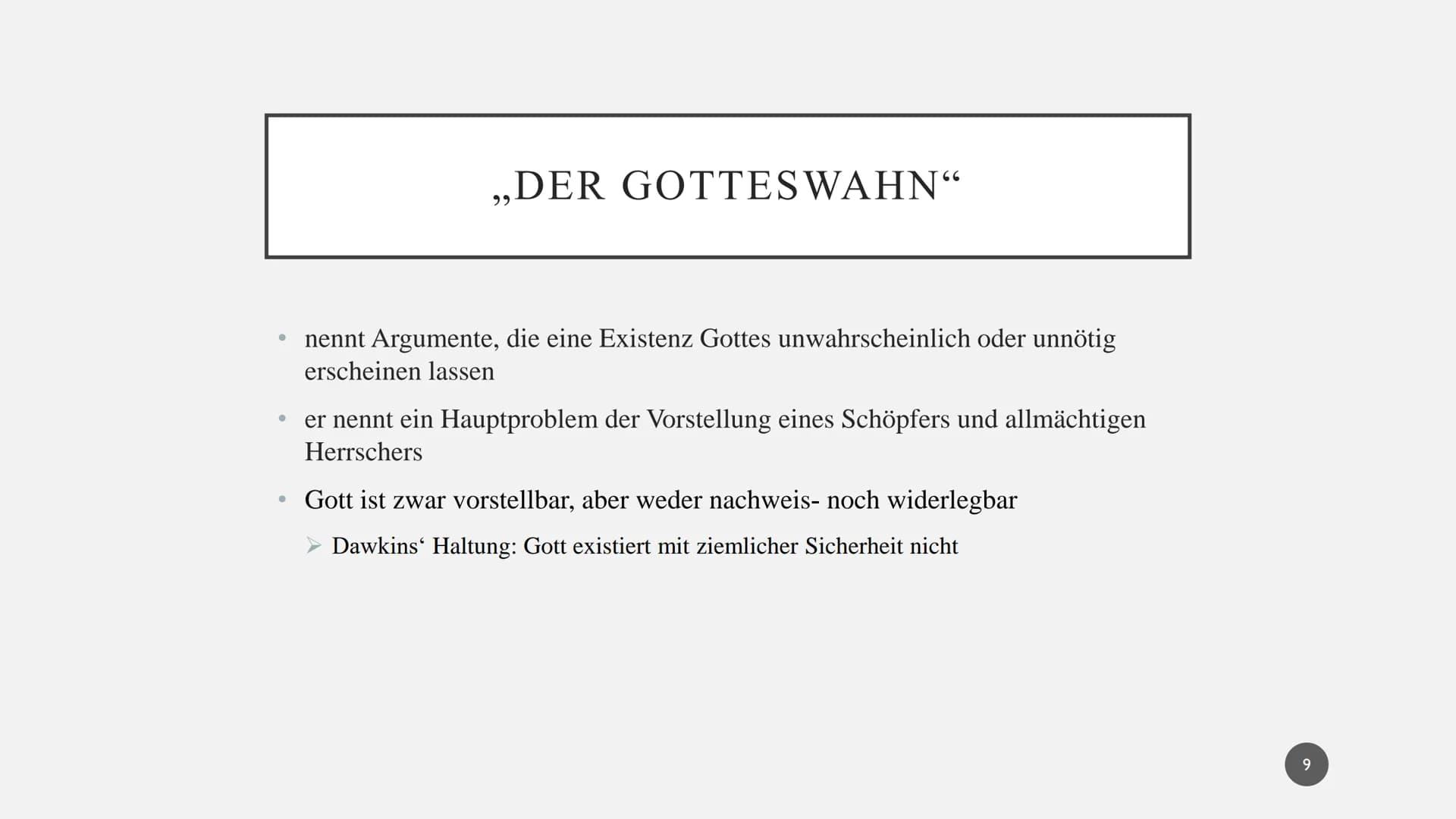 CLINTON RICHARD DAWKINS • Allgemeines
Werdegang
●
●
●
●
●
●
,,Der Gotteswahn"
Einfluss auf Kinder
Dawkins' Haltung
Atheismus
Quellen
INHALT
