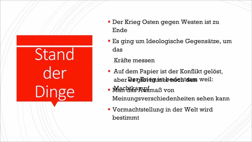Der Kalte Krieg
Eine Präsi von Wilhelmine Gliederung
Definition
▪ Genese
▪ Stand der Dinge
Rechtfertigung
Auswirkungen\Einfluss
▪
▪ Öffentli