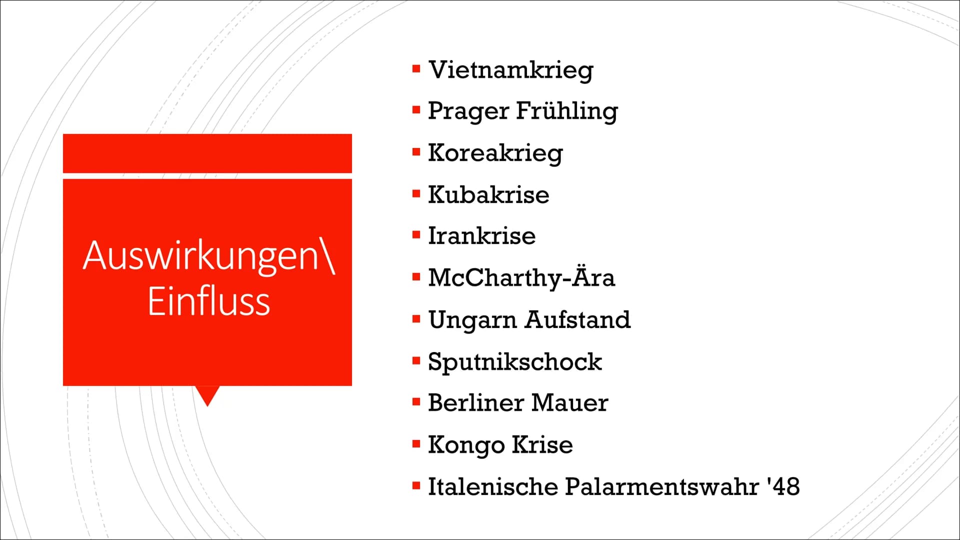 Der Kalte Krieg
Eine Präsi von Wilhelmine Gliederung
Definition
▪ Genese
▪ Stand der Dinge
Rechtfertigung
Auswirkungen\Einfluss
▪
▪ Öffentli