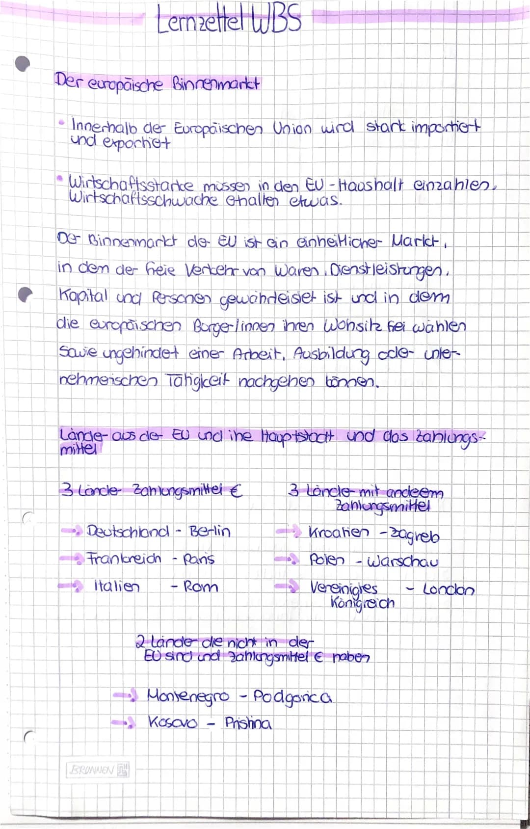europäische Binnenmarkt