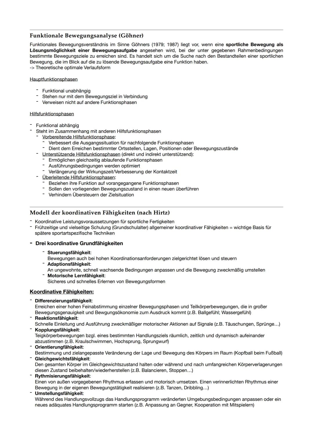 Themen:
Bewegungsstruktur und Bewegungslernen:
Prinzipien und Konzepte des motorischen Lernens
Methoden zur Gestaltung von Lehr- und Lernweg