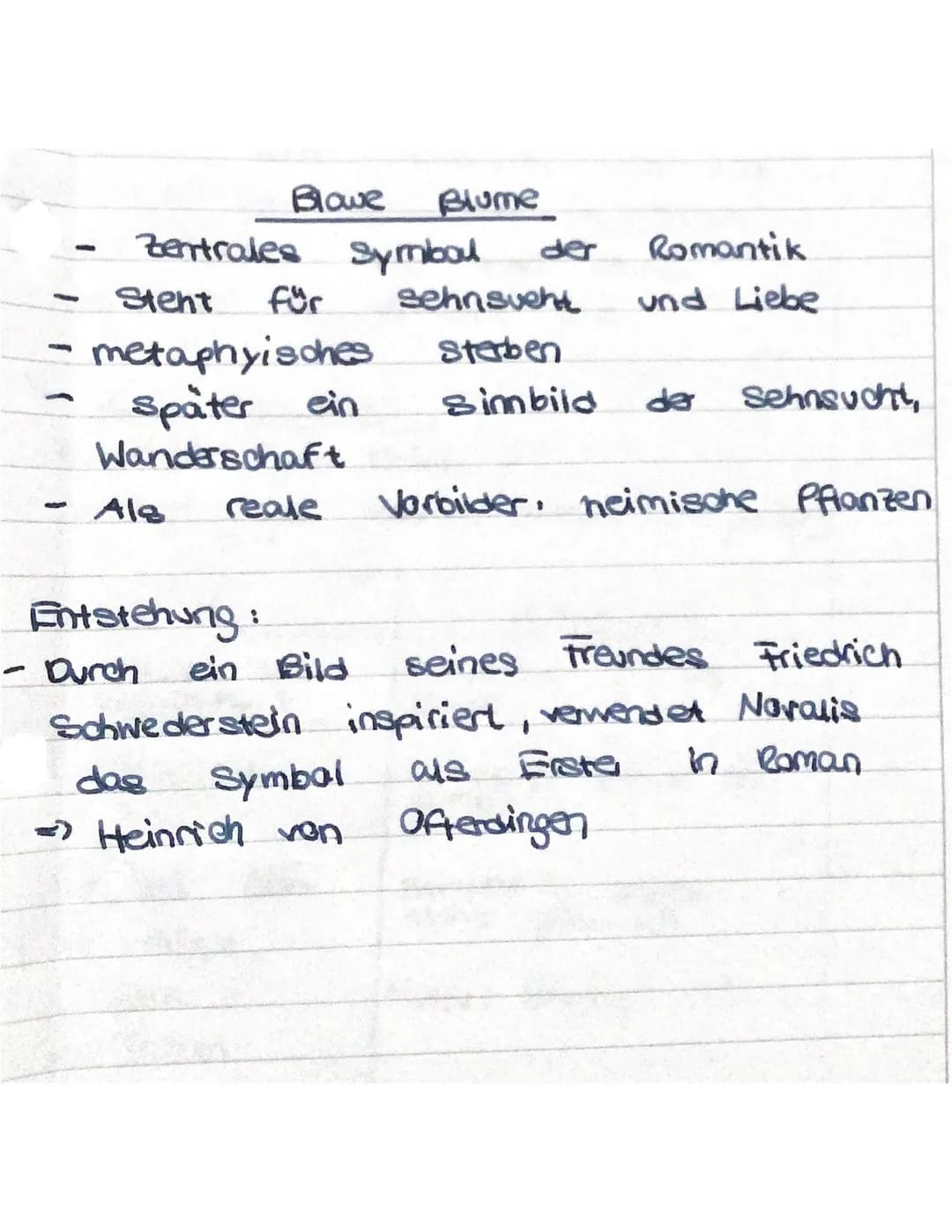 Die blaue Blume
2) Die Stimmung des Gedichts
blowe
Blume von
ist eher
das
Lyrische
blowe
(die Blume)
des Gedichts neeh
b) Es kommt zum
Ich
L