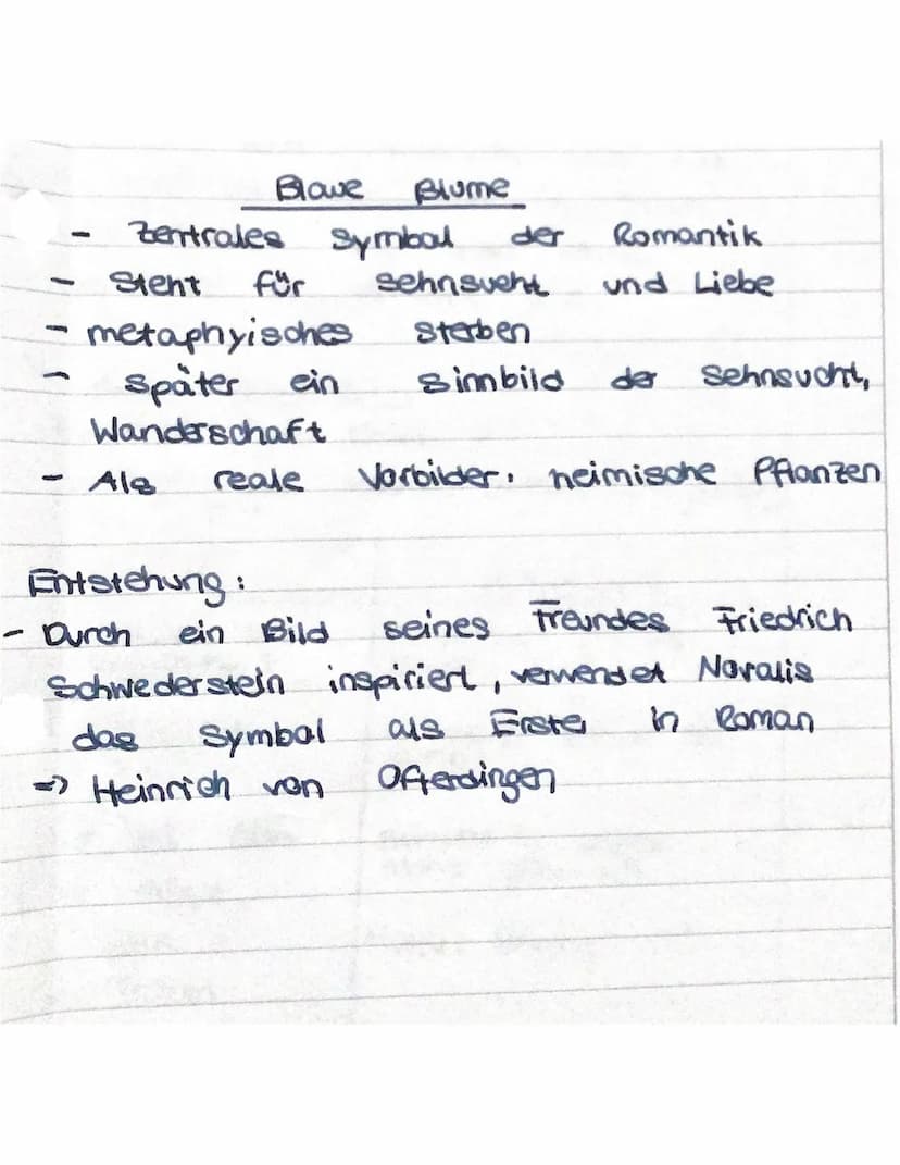 Die blaue Blume
2) Die Stimmung des Gedichts
blowe
Blume von
ist eher
das
Lyrische
blowe
(die Blume)
des Gedichts neeh
b) Es kommt zum
Ich
L