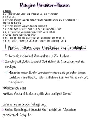 Know Lernzettel: Religion LK Vorabitur-Themen ABI 22 thumbnail